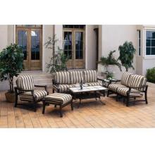Suncoast Devereaux Cushion Cast Aluminum Deep Seating Patio Lounge Set