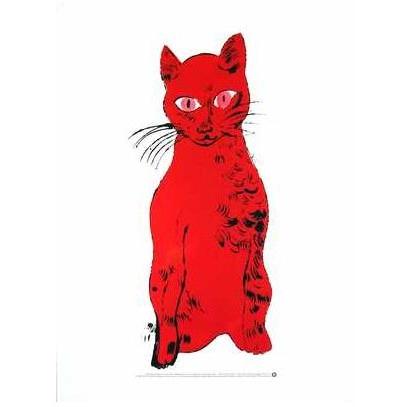 Red Cat Poster Print
