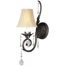 Berkeley Square Collection Wall Sconce Single Light Fixture In Weathered Bronze Finish - 1 Bulb