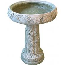 Alpine Clay Bird Bath Round
