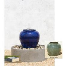 Campania Glazed Nirvelli Low Jar Fountain - Square Basin