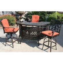 Darlee Flamingo Cast Aluminum Patio Bar Set