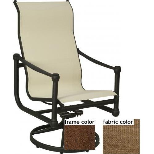 Suncoast Heritage Supreme Swivel Tilt Chair - Cabernet Frame And Raku Fabric