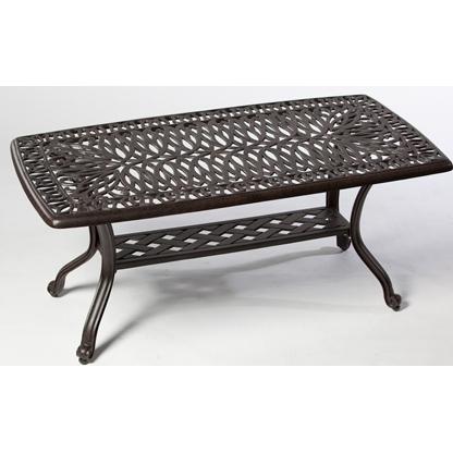 Alfresco Home Kaleidoscope 42 Inch Coffee Table & Base - Antique Wine