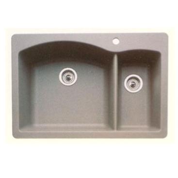Blancodiamond 511-643 Silgranit Sink (Color: Metallic Gray)