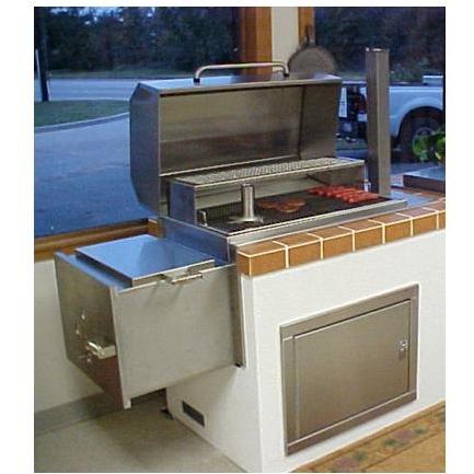 Texas Barbecues 500 Stainless Brick-In Barbecue Pit/Smoker
