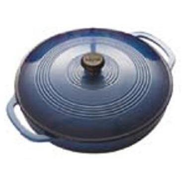 Lodge Enamel Cast Iron Casserole Pot 3 Qt Caribbean (gradated Blue)