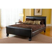 Hillsdale Brookland Dark Brown Leather Bed Set - Queen