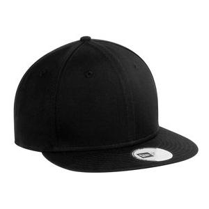 New Era Flat Bill Adjustable Cap - Black