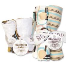 Cocoa Dots Bib And Burp Cloth Set