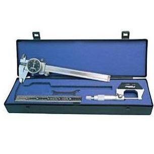 Fowler Measuring Set - Caliper, Micrometer And Ruler