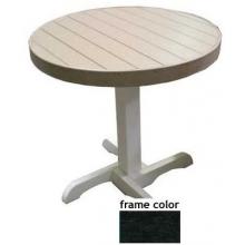 Eagle One Recycled Plastic Bistro Table - Black