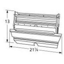 Stainless Steel Rotisserie Burner Housing 6096
