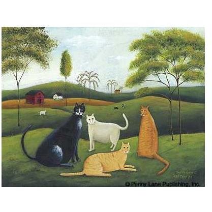 Dotty Chase - Cat Country Size 11x14 Poster Print