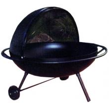 Outdoor Fireplace Black 36 Inch Fire Pit
