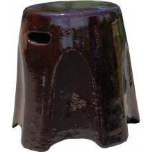 Alfresco Home Cortina Garden Stool- Cognac