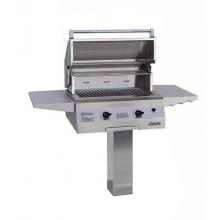 Solaire Gas Grills 27 Inch Basic Infrared Propane Gas Grill On In-Ground Post