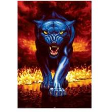 Fire Panther Poster Print