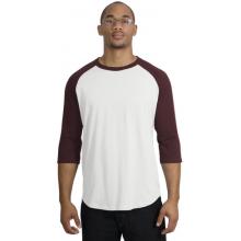 Sport-Tek Colorblock Raglan Jersey Shirt - White/Maroon