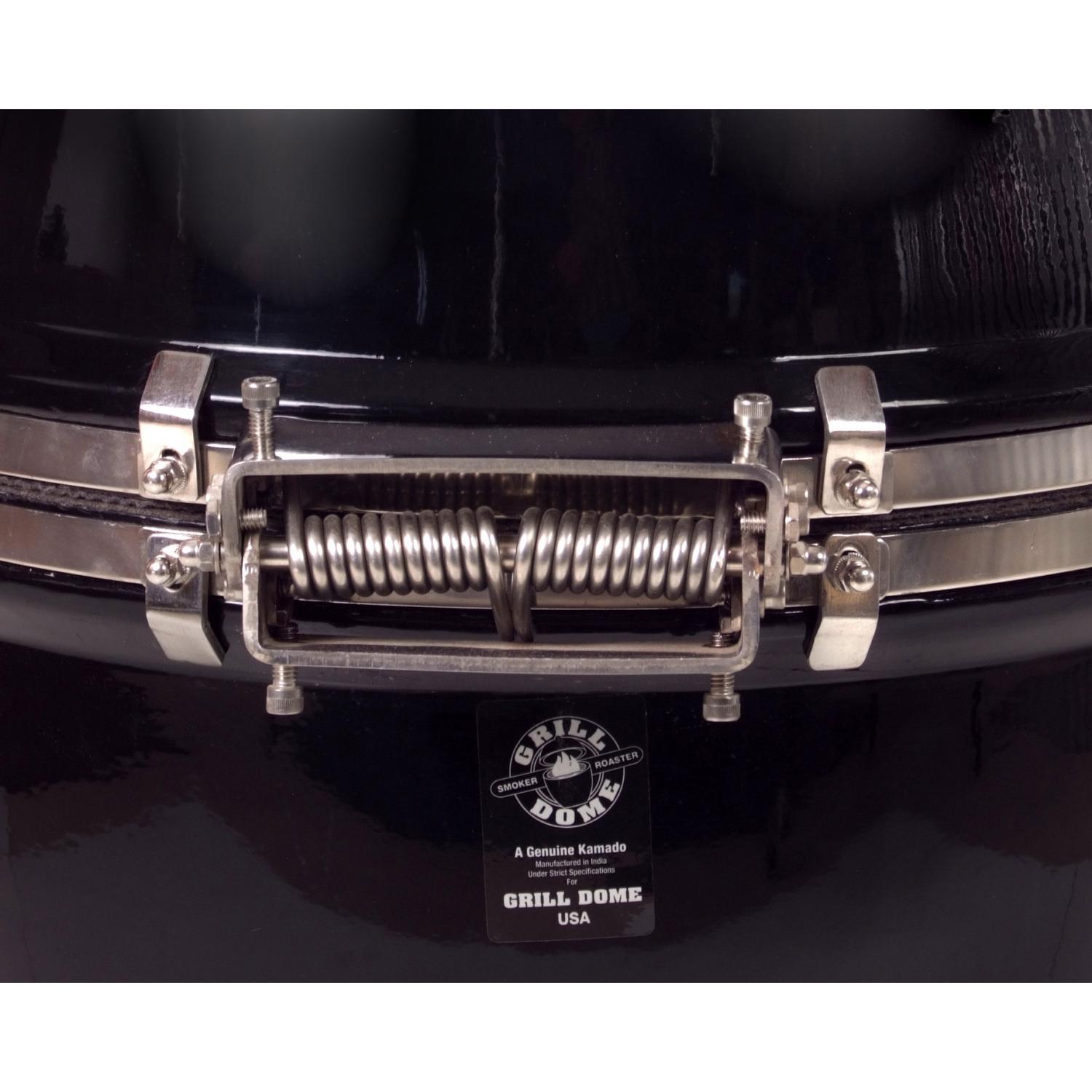 Stainless Steel Auto Hinge - Shown On Black Grill