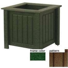 Eagle One Recycled Plastic 12 Inch North Hampton Planter Box New England Pattern - Green