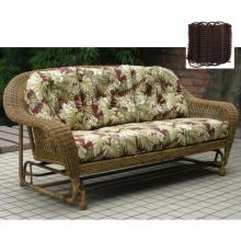 North Cape Port Royal Resin Wicker 3 Seater Glider - Espresso