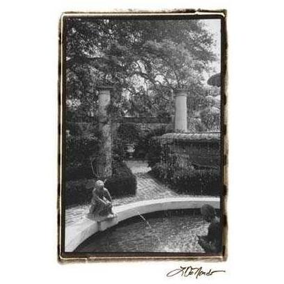 Garden Fountain I Poster Print