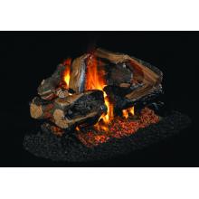 Charred Rugged Split Oak Peterson Real Fyre Vented Log Set