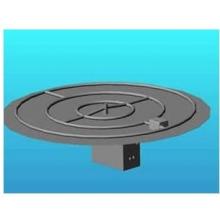 HPC 30 Inch Propane Gas Stainless Steel Round Flat Pan Fire Pit Kit With 24 Inch Burner And On/Off Remote