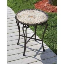 Alfresco Home Pebble Sole Outdoor Side Table - 20 Inch Round