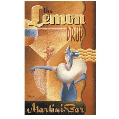 The Lemon Drop Martini Bar Poster Print