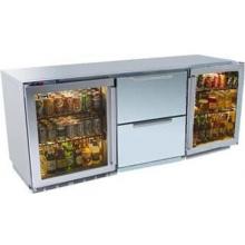 Perlick Outdoor Triple Refrigerator With Stainless Glass Door, Stainless Drawers, And Stainless Glass Door