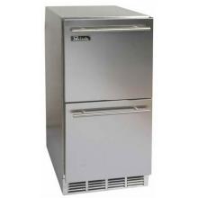 Perlick Freestanding 15 Inch Refrigerator With Stainless Steel Drawers