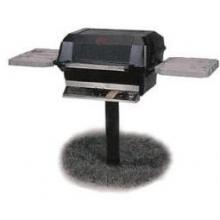 MHP Gas Grills WNK4 Natural Gas Grill W/ SearMagic Grids On In-Ground Post