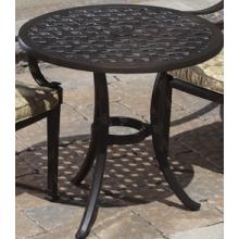 Alfresco Home Weave 30 Inch Round Bistro Table & Base With Umbrella Hole- CH