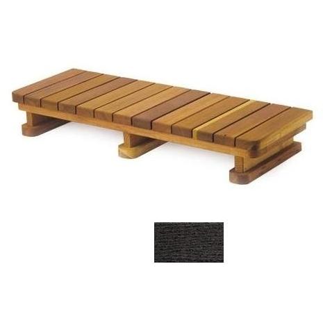A&B Accessories Recycled Plastic Spa Steps: Single Tier Piano Key - 33 Inch Espresso
