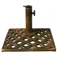 Darlee Basket Weave Cast Aluminum Umbrella Base