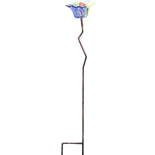 Alpine Flower Glass Stake