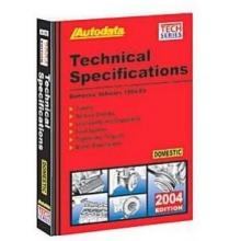 Autodata Domestic Technical Specifications Manual - 2004 Vehicles