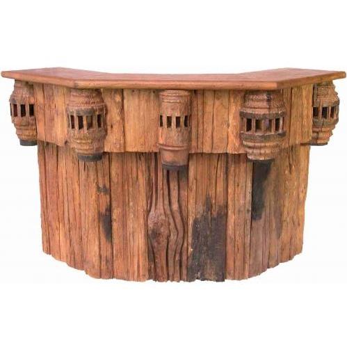 Groovy Stuff Western Pueblo Teak Wood Party Bar - TF-223-S