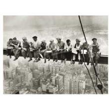 Lunchtime Atop A Skyscraper Poster Print