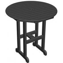 Poly-Wood Recycled Plastic Wood Counter Table - 36 Inch Round