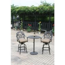 Cast Shadows Cast Aluminum Patio Bar Set - Standard Cushion(s)