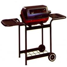 Meco Electric Grills - 9350W Electric BBQ Grill On Cart With Window And Plastic Side Trays