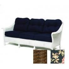 Lloyd Flanders Embassy Sofa With Bark Finish And Cardinet Fabric