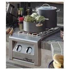 Alfresco Double Propane Gas Side Burner - Built-in