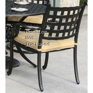 Alfresco Home Chateau Dining Arm Chair Frame-AZ