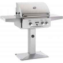 American Outdoor Grill 24 Inch Natural Gas Grill W/ Rotisserie On Post