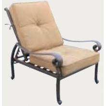 Elisabeth Cast Aluminum Patio Club Recliner - Upgraded Replacement Cushion