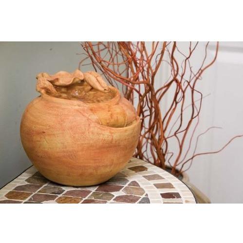 Alfresco Home Indoor Lotus Fountain With Pump - Mini